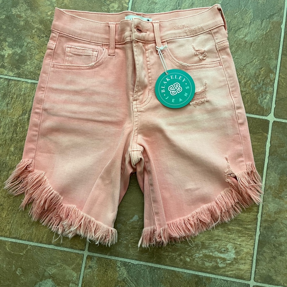 Pink Denim Jean Shorts
